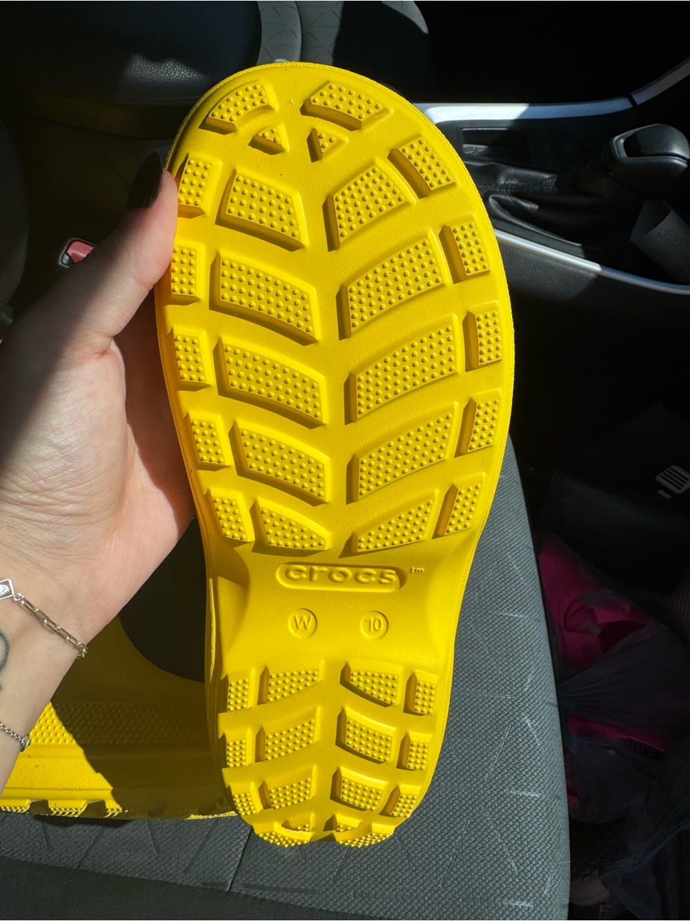 Crocs Yellow Handle Rain Boots - Picture 2 of 2